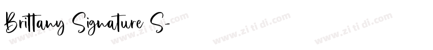 Brittany Signature S字体转换